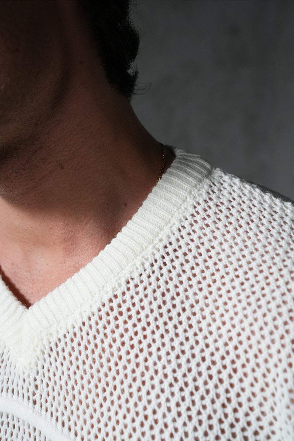 KNITTED MEMBERS JERSEY - IVORY