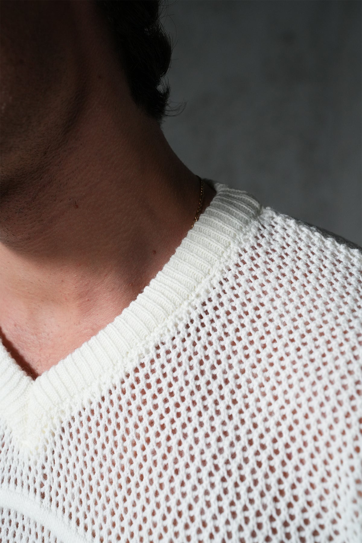 KNITTED MEMBERS JERSEY - IVORY