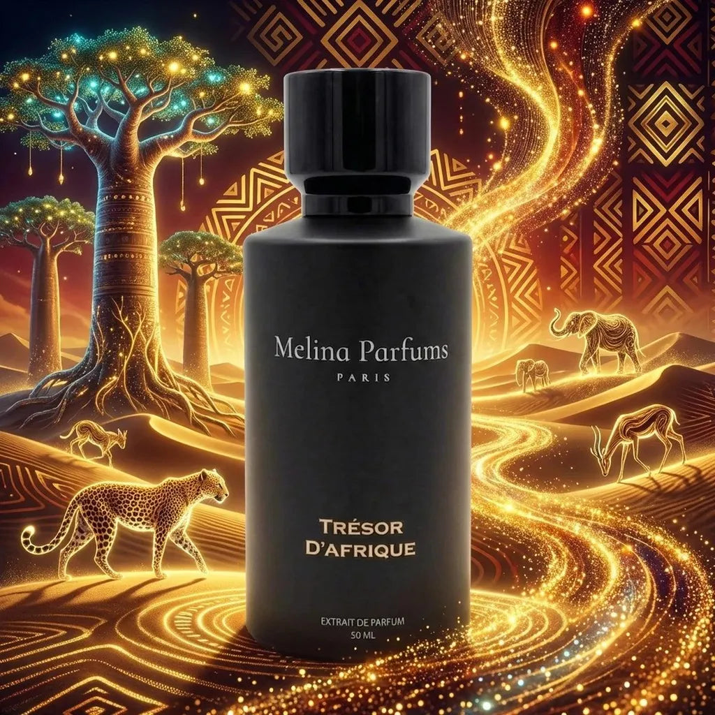 Melina Parfums Trésor D'afrique Édition L’Obsidienne Extrait de Parfum pour homme 50ml