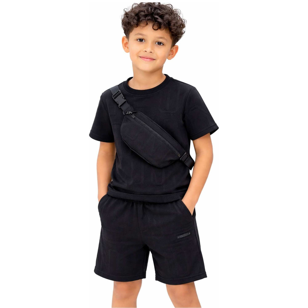 Ensemble Short T-shirt ZAYNE - Noir Noir