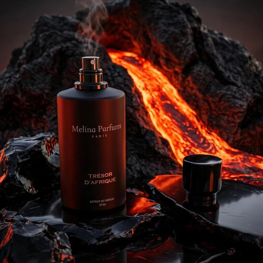 Melina Parfums Trésor D'afrique Édition L’Obsidienne Extrait de Parfum pour homme 50ml