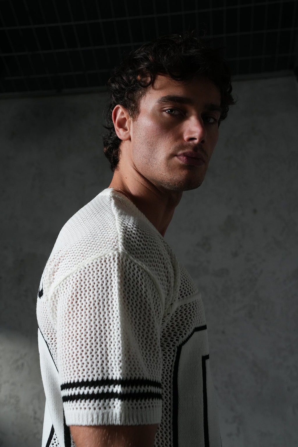 KNITTED MEMBERS JERSEY - IVORY