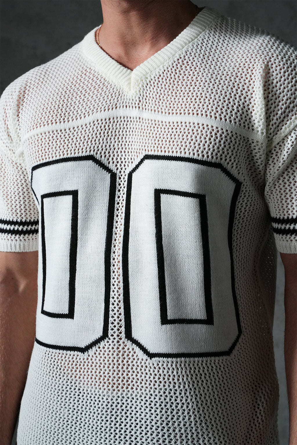 KNITTED MEMBERS JERSEY - IVORY