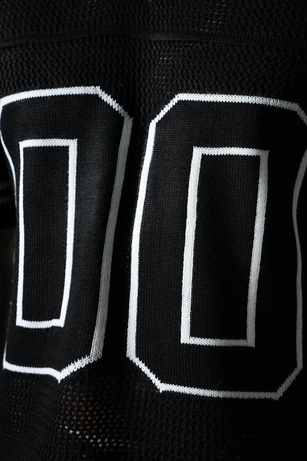 KNITTED MEMBERS JERSEY - BLACK
