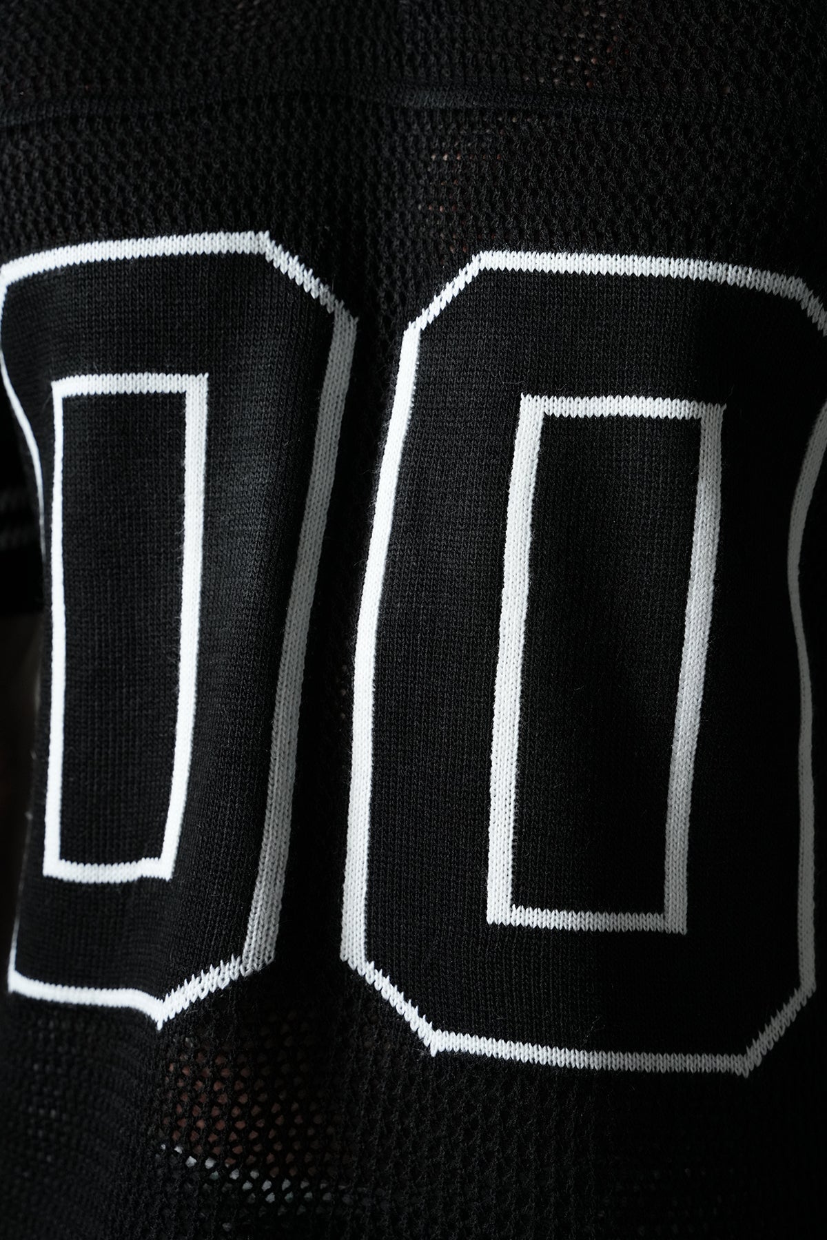 KNITTED MEMBERS JERSEY - BLACK