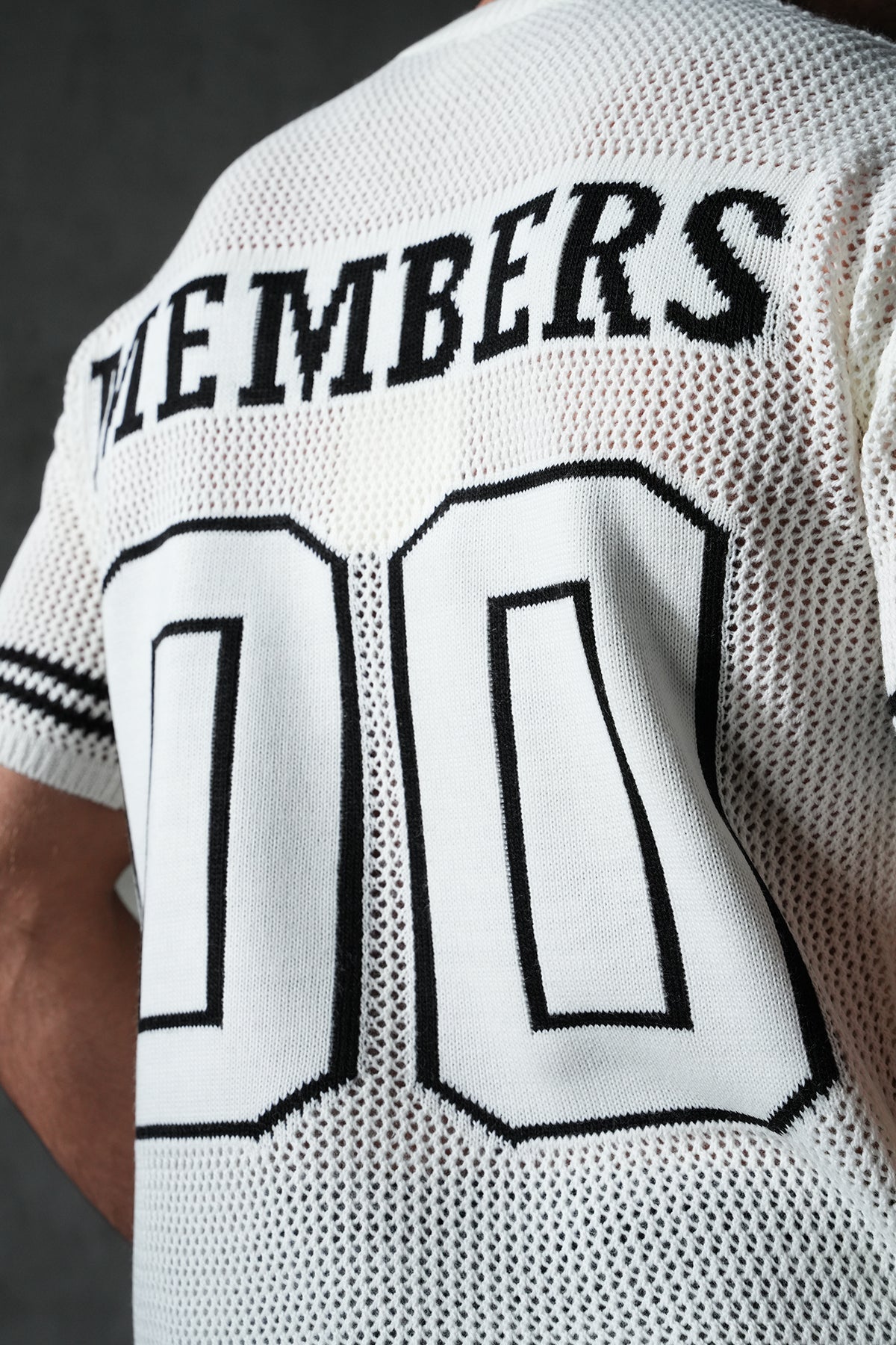 KNITTED MEMBERS JERSEY - IVORY