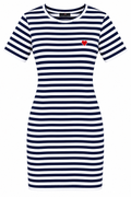YACHTING COUTURE  SLIM - Robe en jersey - breton/dark night navy